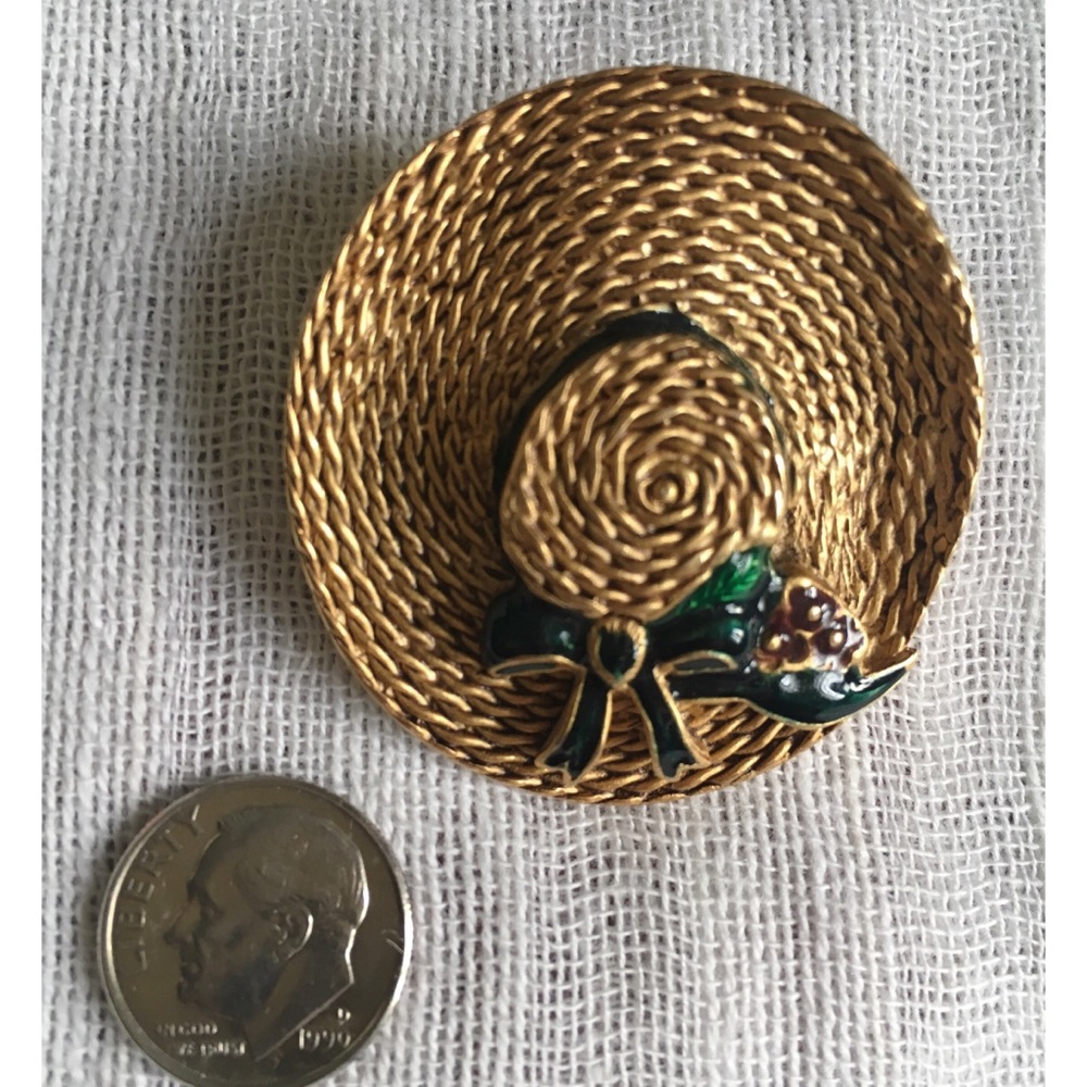 Gold-tone Enamel Hat Pin from Museum of Fine Arts